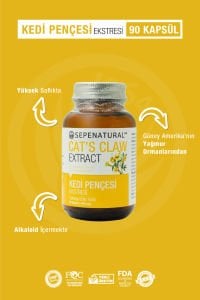 SEPE NATURAL Cat's Claw Kedi Pençesi Ekstresi 90 Kapsül x 360 mg