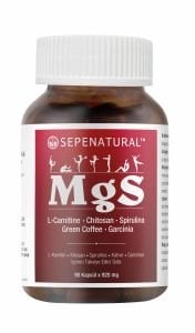 MgS, L-Carnitin, Chitosan, Spirulina, Green Coffee Garcinia Ekstreleri Krom 90 Kapsül x 920 mg SEPE