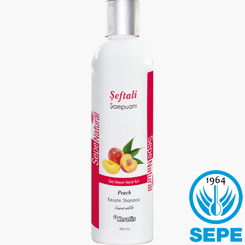 Şeftalili Keratinli Şampuan 250 ml Geç Uzayan Saçlar İçin