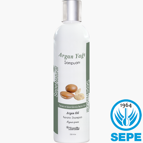 Argan Yağlı Keratinli Şampuan 250 ml Cansız Yıpranmış Kuru Saç