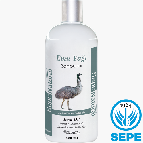 Emu Yağı Keratinli Şampuan 400 ml Zayıf ve Kırılmış Saçlar İçin