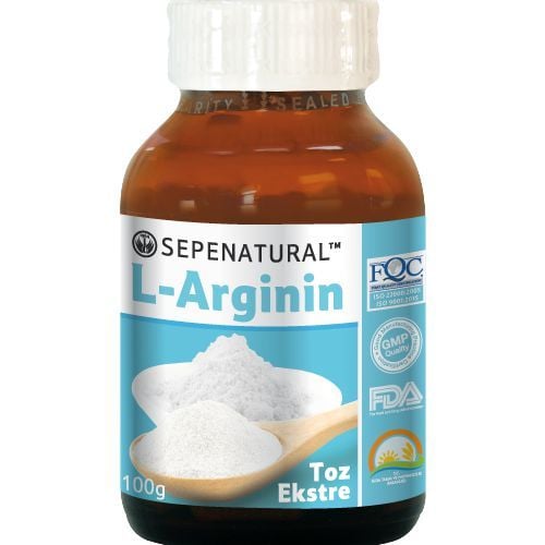 SEPE NATURAL L-Arginine Toz 100 gr, Analizli, Saf, 20 Servis, Aromasız