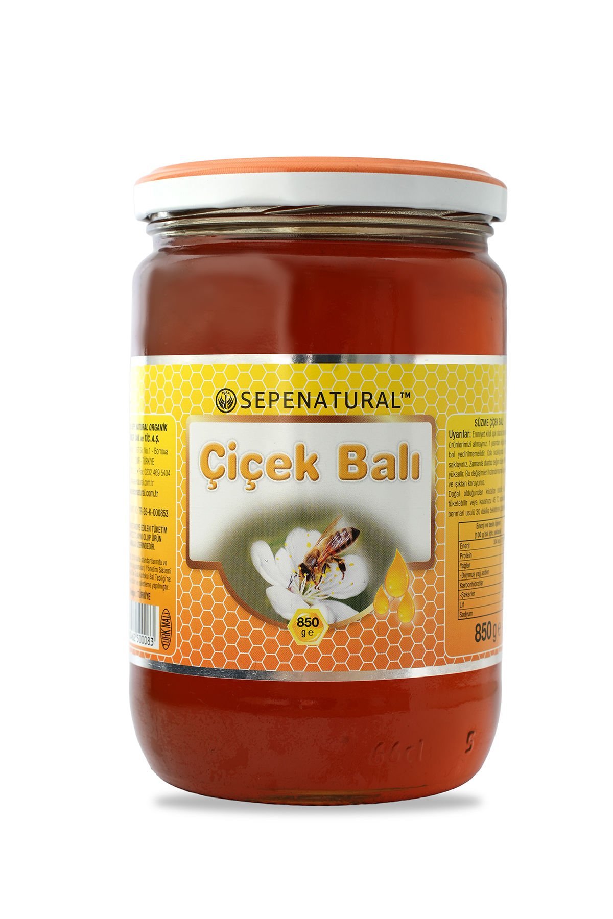 SEPE NATURAL Süzme Çiçek Balı 850 gr Saf, Katkısız, Prolin SEPE