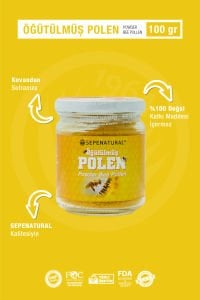 SEPE NATURAL Öğütülmüş Polen Toz 100 gr