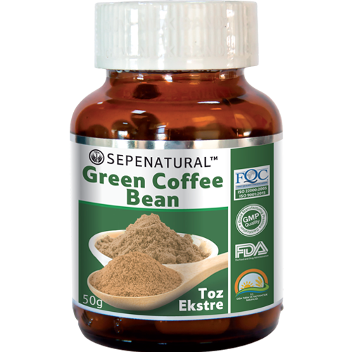 Green Coffee Bean Extract Toz Yeşil Kahve Çekirdek Ekstresi 50 gr