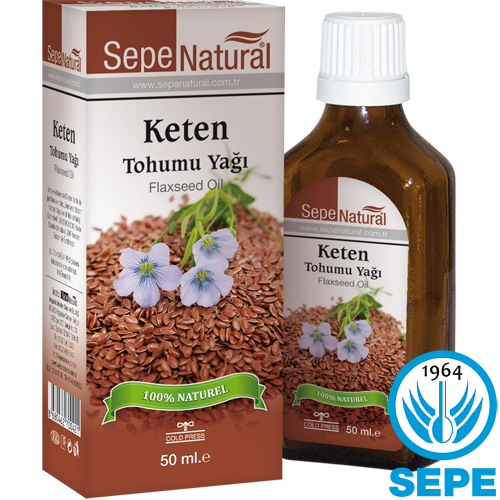 Keten Tohumu Yağı 50 ml %100 Saf Soğuk Sıkım Flaxseed Oil