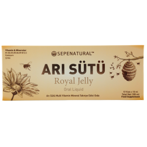 Arı Sütü 300 mg x 10 Ampul Royal Jelly Likit İçecek