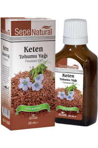 Keten Tohumu Yağı 25 ml % 100 Saf Soğuk Sıkım