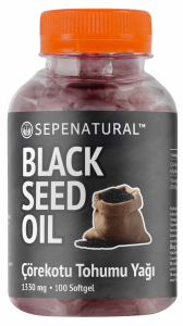 SEPE NATURAL Çörekotu Yağı Black Seed Oil 100 Softgel Kapsül x 1330 mg