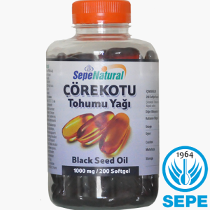 Çörekotu Yağı 200 Softgel Kapsül 1000 mg Yumuşak Kapsül