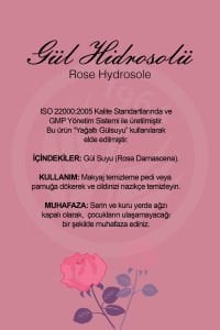 GÜL HİDROSOLÜ 200 ML