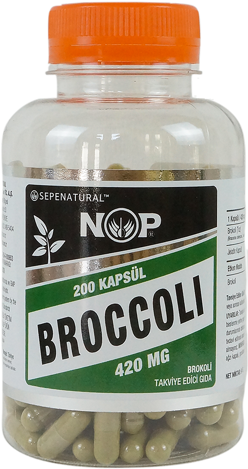 NOP Brokoli Takviye Edici Gıda 200 Kapsül Broccoli