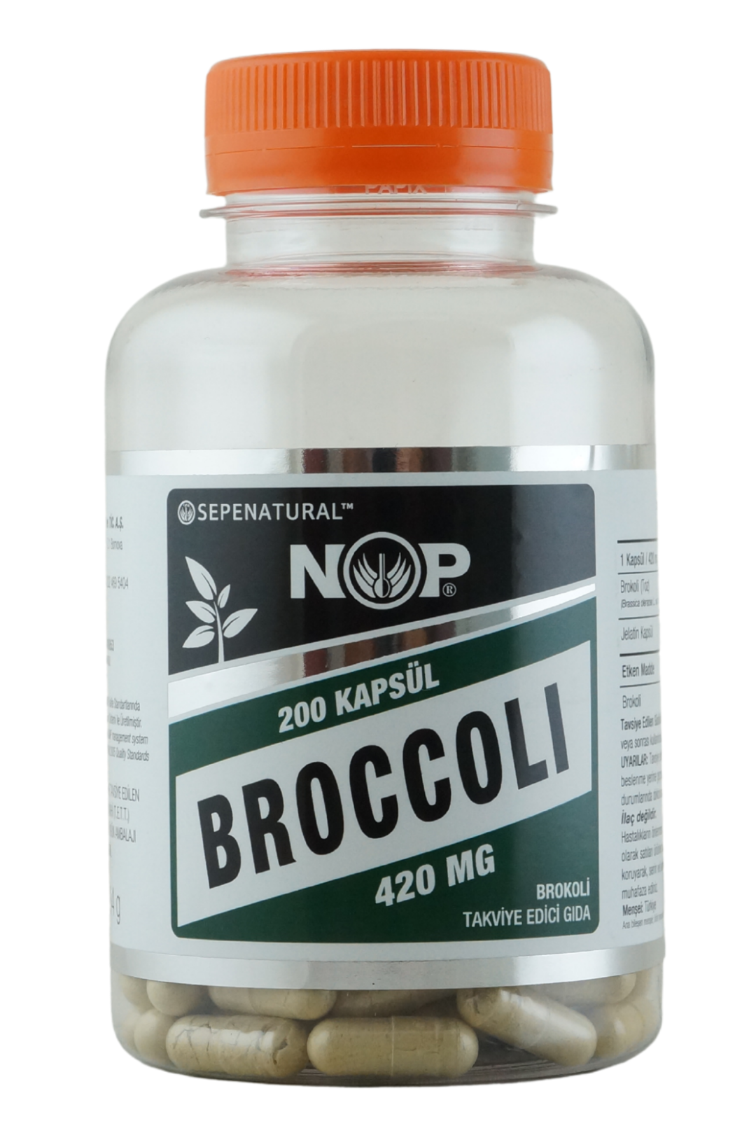 NOP Brokoli Takviye Edici Gıda 200 Kapsül Broccoli