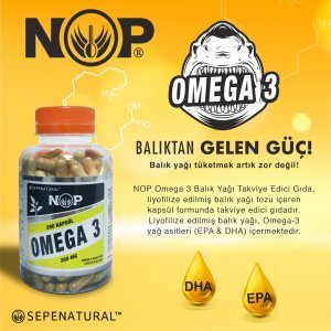 OMEGA-3 BALIK YAĞI TAKVİYE EDİCİ GIDA 200 KAPSÜL X  380 mg