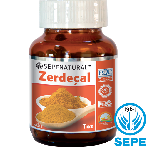 Zerdeçal Toz 50 gr Turmeric Öğütülmüş Zerdeçal Kök Toz Zerdeçal
