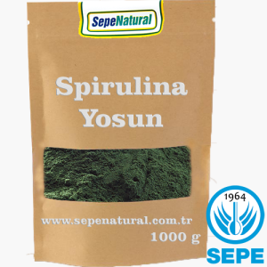 SEPE NATURAL Spirulina Toz 1000 gr Yosun, Mavi Yeşil Alg, Bitkisel Protein, Vegan, Craft Bag