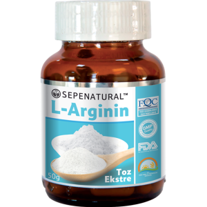 Analizli Saf L-Arginine Toz L-Arjinin 50 gr Pure Arginin Powder