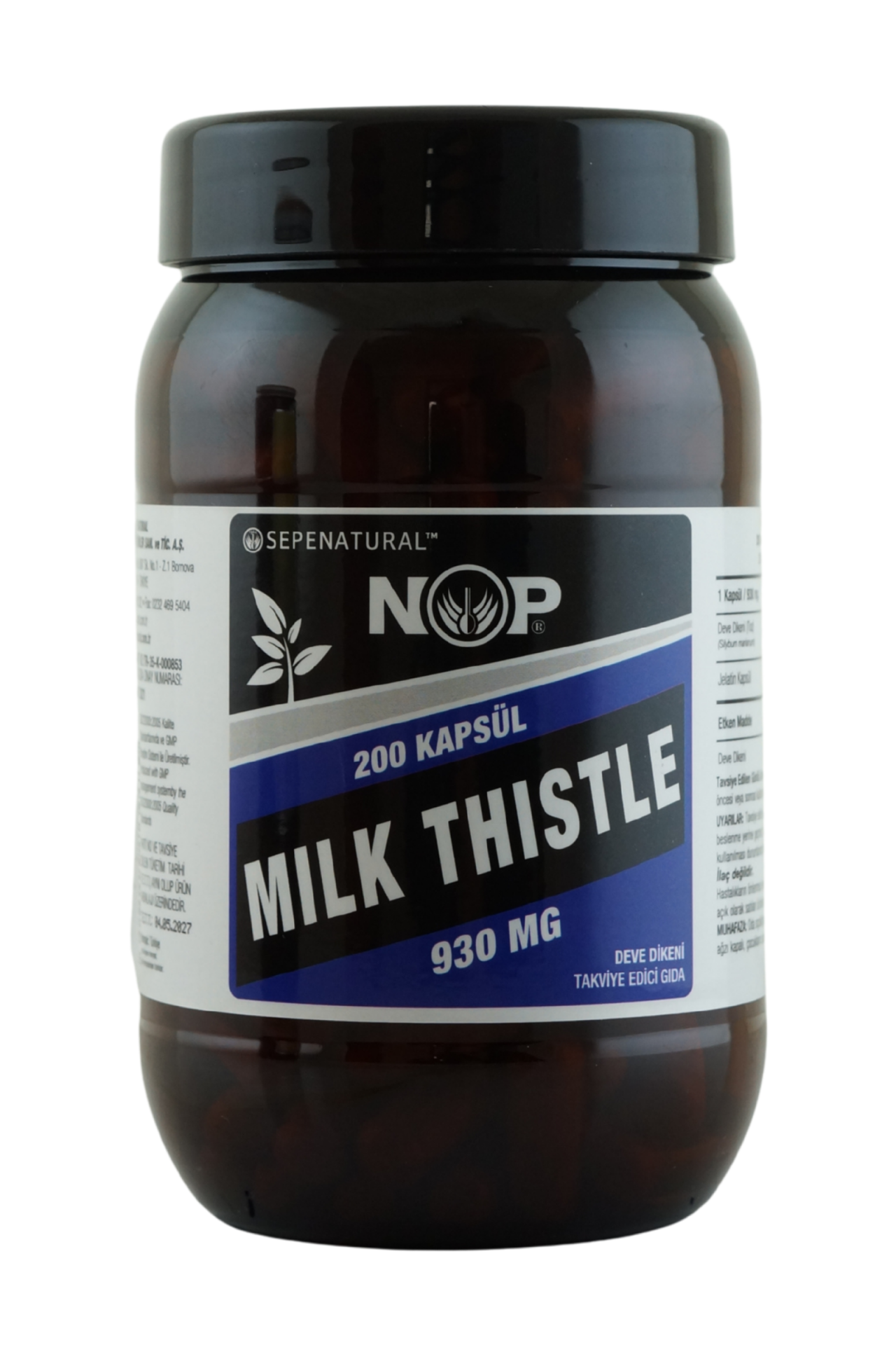 NOP Devedikeni 200 Kapsül 930 mg Milk Thistle Seed Deve dikeni