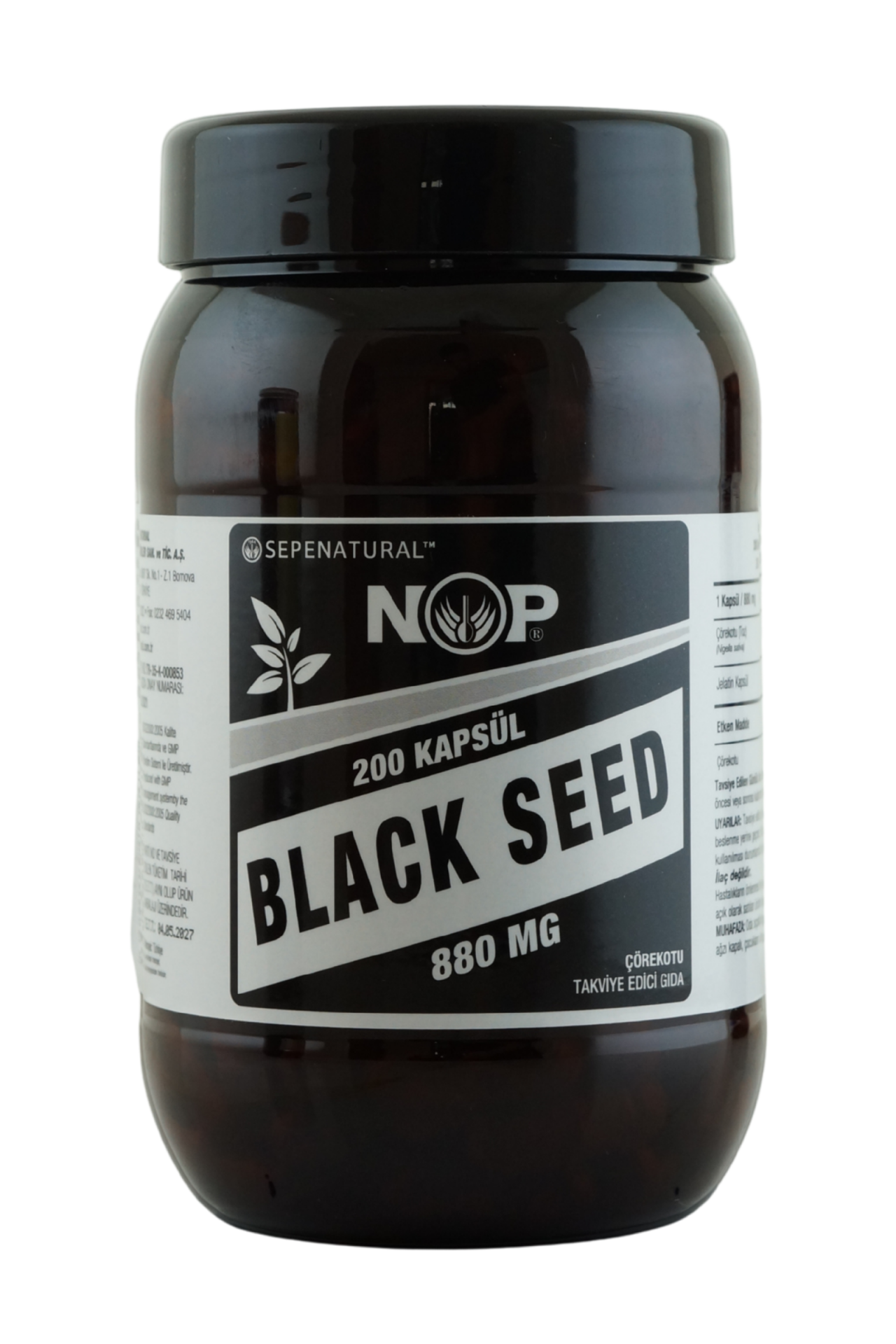 NOP Çörekotu Black Seed Full Potency 200 Kapsül x 880 mg
