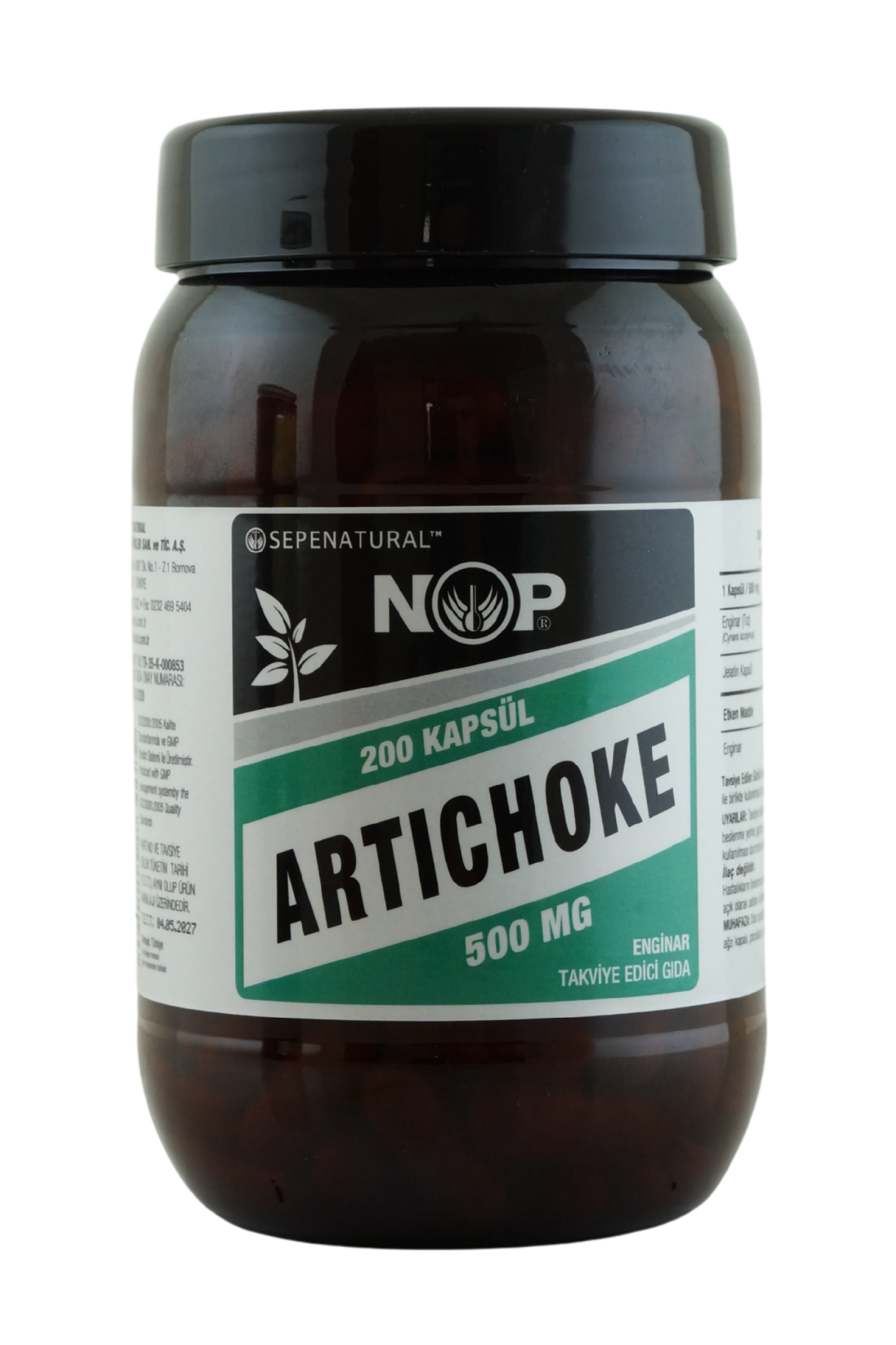 NOP Enginar Artichoke Full Potency 200 Kapsül x 500 mg