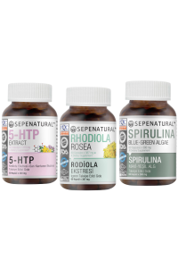 SPN  5HTP X 350MG - RHODIOLA X 387MG -SPIRULINA X 380MG