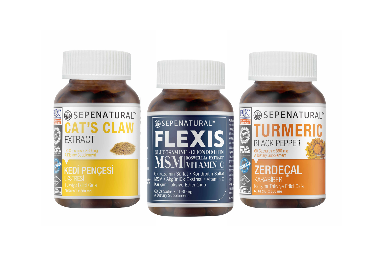 SPN FLEXIS X 1030MG - CAT'S CLAW X 360MG - ZERDECAL KARABIBER 880MG