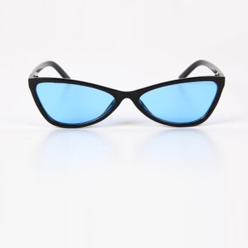 Retro Güneş Gözlüğü - Mavi Şeffaf Cam