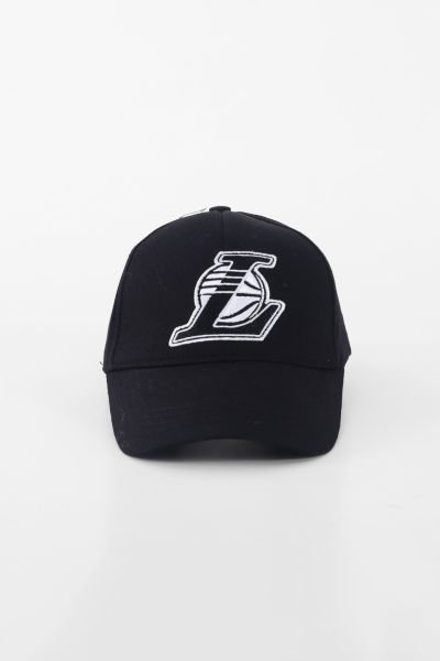L Baseball Nakışlı Şapka - Siyah