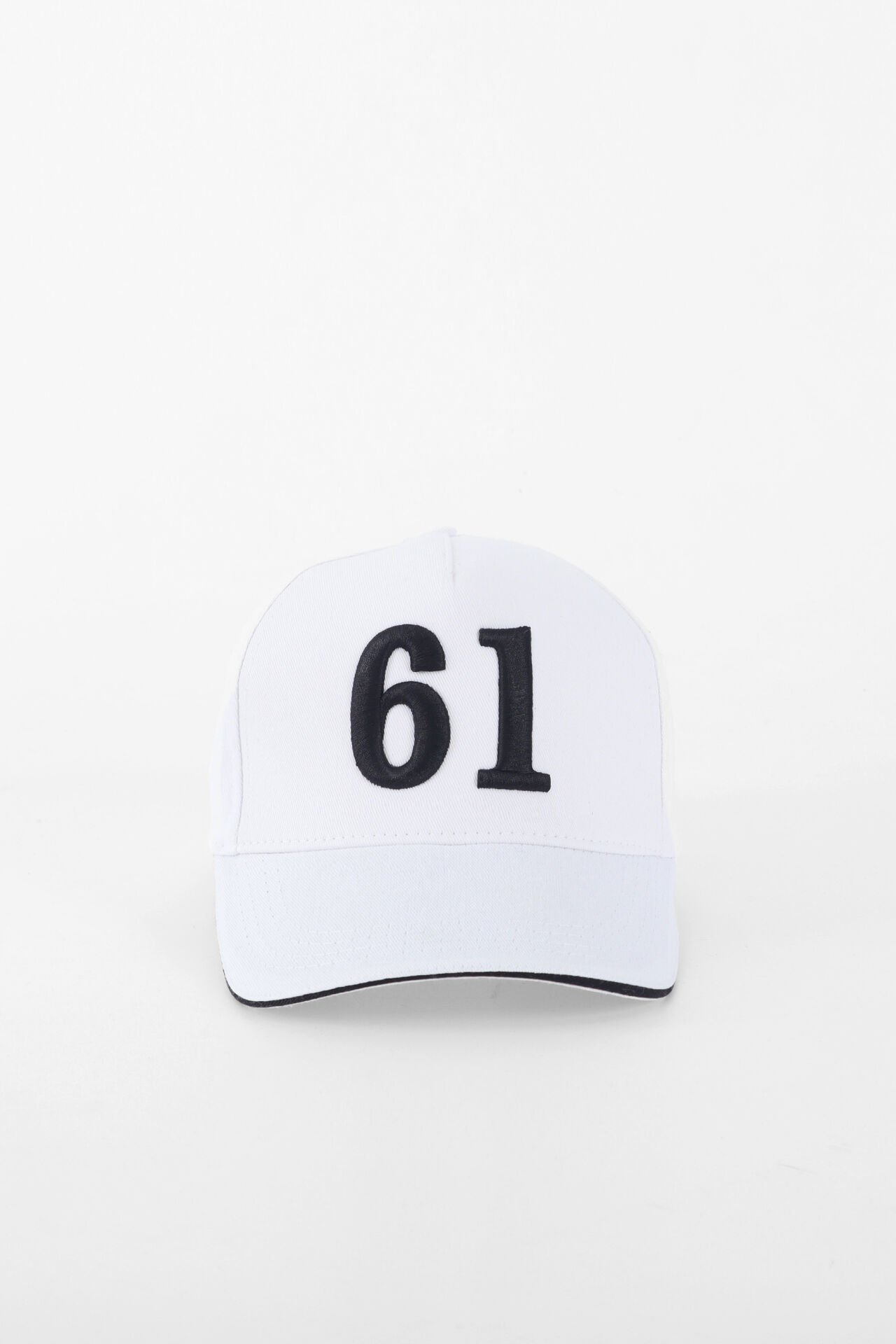 61 Nakışlı Kep Şapka - Beyaz