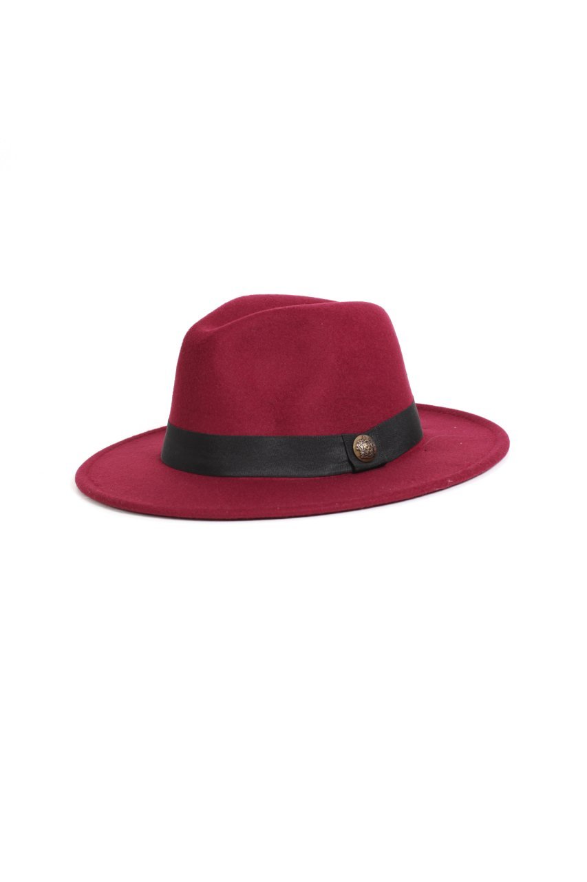 Bordo Fötr Şapka - Panama Şapka
