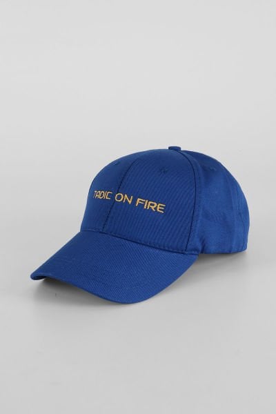 Tadic On Fire Yazılı Cap Şapka - Saks Mavisi