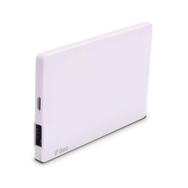 ttec PowerCard 2.500mAh Taşınabilir Şarj Aleti / Powerbank Beyaz - 2BB113B