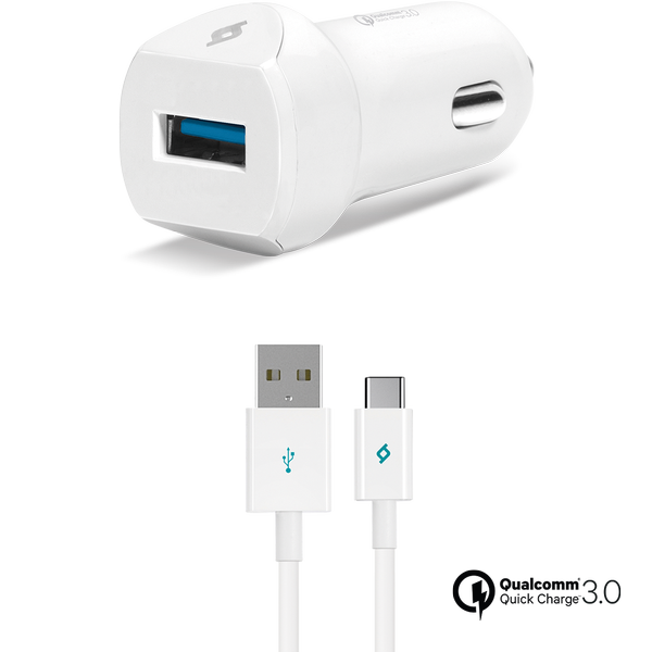 ttec SpeedCharger QC 3.0 Araç Şarj Aleti + Type-C Kablo  - 2CKQC01C