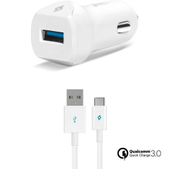 ttec SpeedCharger QC 3.0 Araç Şarj Aleti + Type-C Kablo  - 2CKQC01C