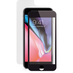 ttec AirGlass EdgeColor Cam Ekran Koruyucu iPh. 8/7  , Ön-Arka Siyah - 2ECR06S