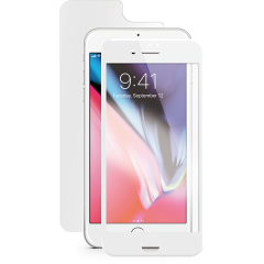ttec AirGlass EdgeColor Cam Ekran Koruyucu iPh. 8/7  , Ön-Arka Beyaz - 2ECR06B