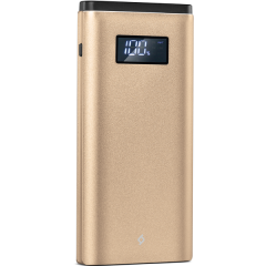 ttec AlumiSlim LCD QC 3.0 10.000mAh Taşınabilir Şarj Aleti / Powerbank Altın - 2BB145A