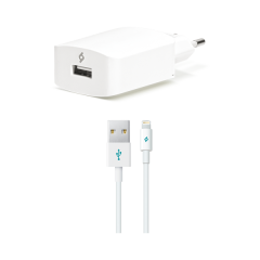 ttec SpeedCharger Seyahat Şarj Aleti 2.1A Lightning Kablolu Beyaz - 2SCS01L