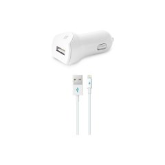 ttec SpeedCharger Araç Şarj Aleti 2.1A Lightning Kablolu Beyaz - 2CKS01L