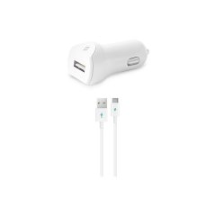 ttec SpeedCharger Araç Şarj Aleti 2.1A Type C Kablolu Beyaz - 2CKS01C