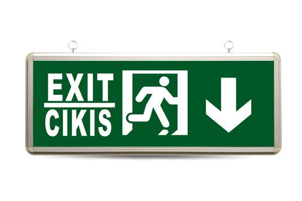Led Exit Çıkış Tabelası (Aşağı)