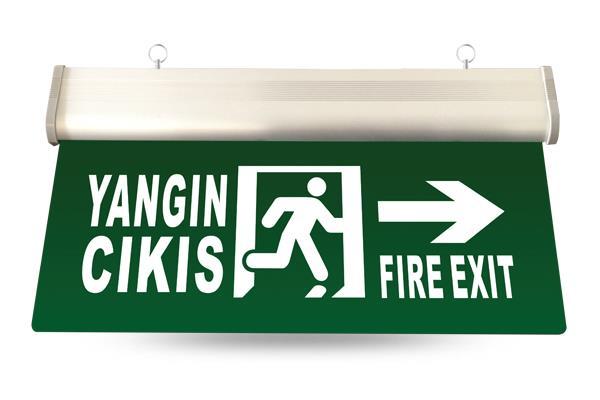 Led Exit Çıkış Tabelası (Akrilik,Sağ)