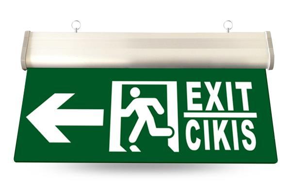 Led Exit Çıkış Tabelası (Akrilik,Sol)