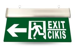 Led Exit Çıkış Tabelası (Akrilik,Sol)