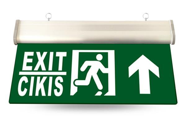 Led Exit Çıkış Tabelası (Akrilik,Yukarı)