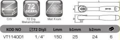 1/4'' PROFESYONEL CIRCIR KOLU VT114001