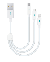 ttec Trio Şarj Kablosu Type-C,Lightning,Micro USB  - 2DK7521