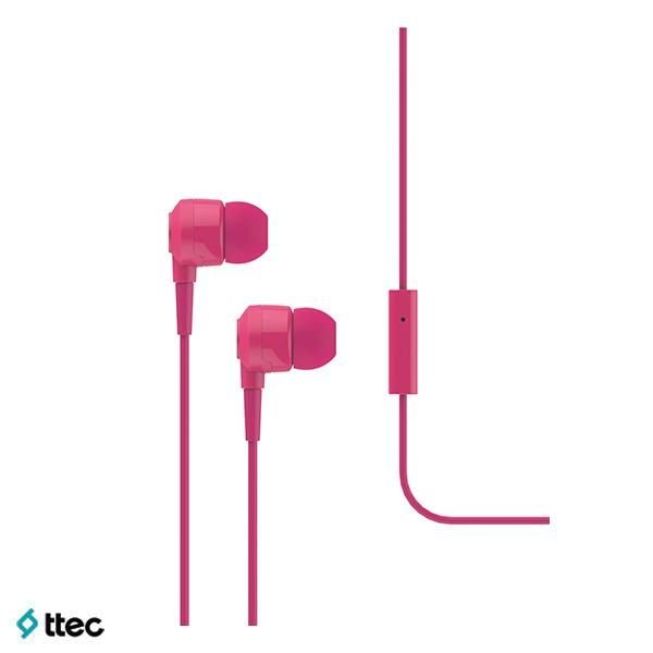 ttec Mikro Mikrofonlu Kulaklık Joy (MKRN) 3,5 mm Standart Jack(Pembe) - 2KMM1006