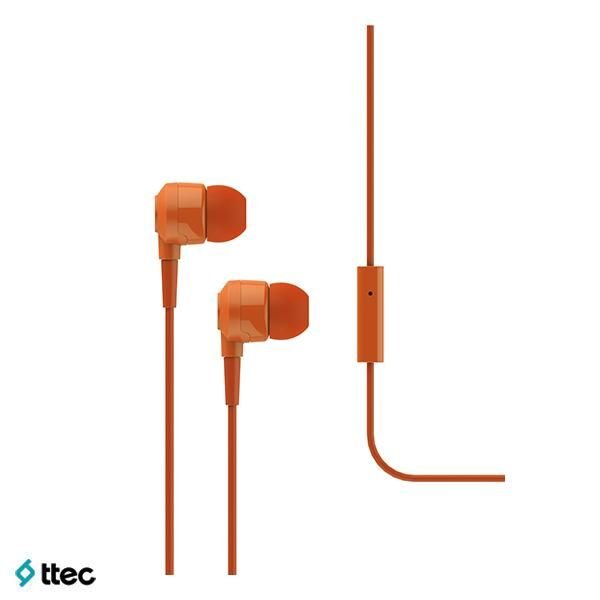 ttec Mikro Mikrofonlu Kulaklık Joy (MKRN) 3,5 mm Standart Jack(Turuncu) - 2KMM1008