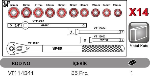 3/4'' LOKMA ANAHTAR TAKIMI